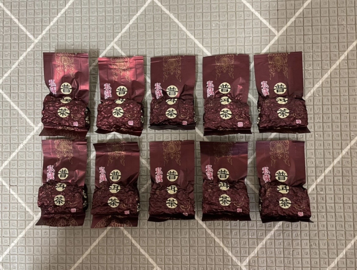 중국 보이차 보이숙차 10g*10개 (새상품)