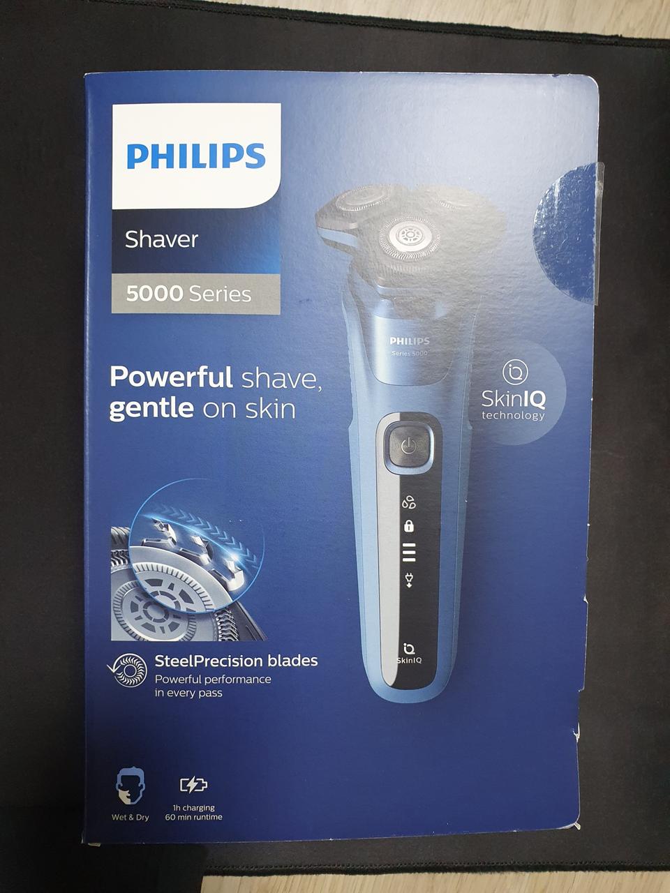 필립스 면도기 skinIQ 5000 블루