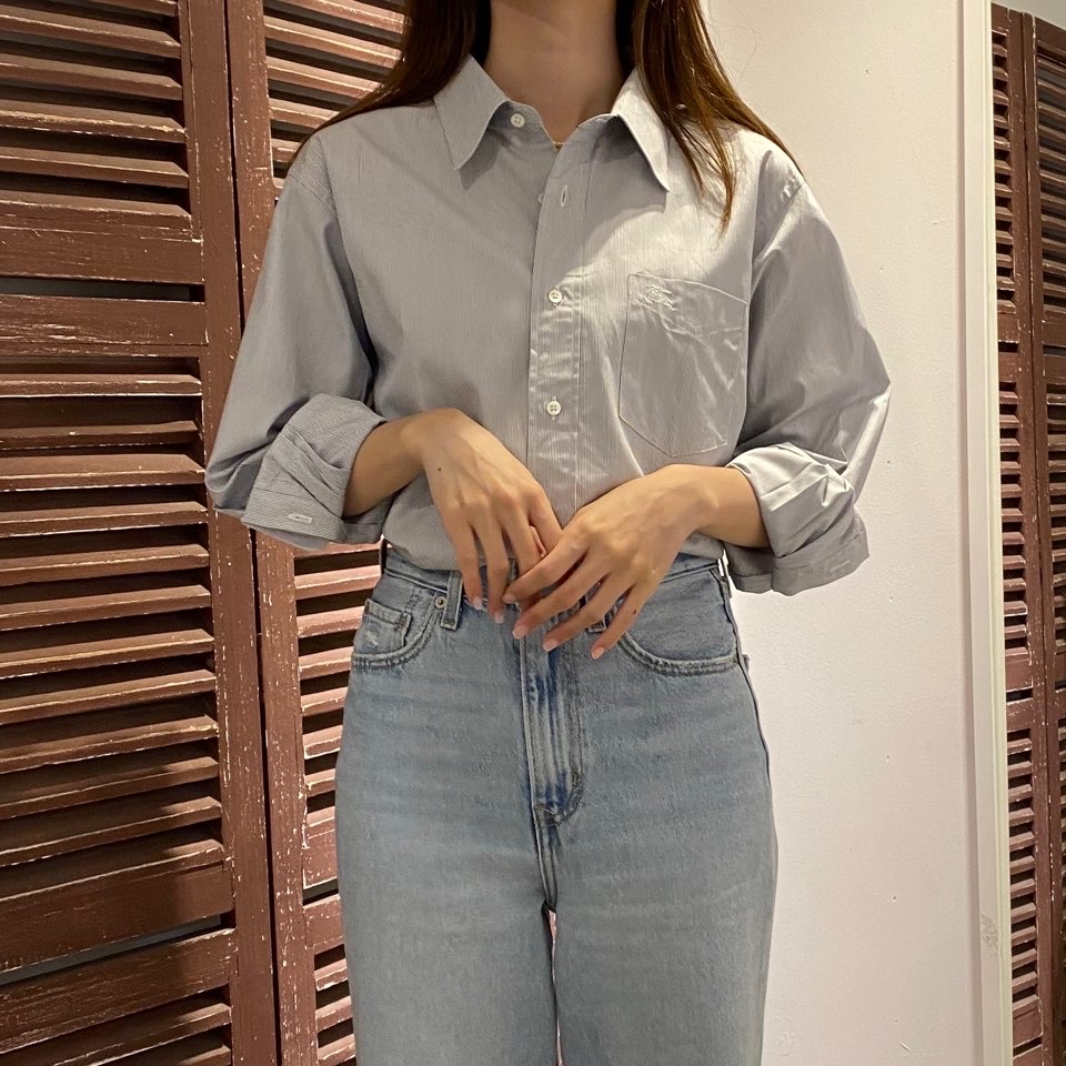 버버리 블랙 스트라이프 셔츠 2