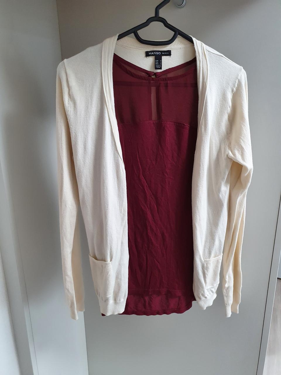 망고 아이보리 가디건. 스몰사이즈