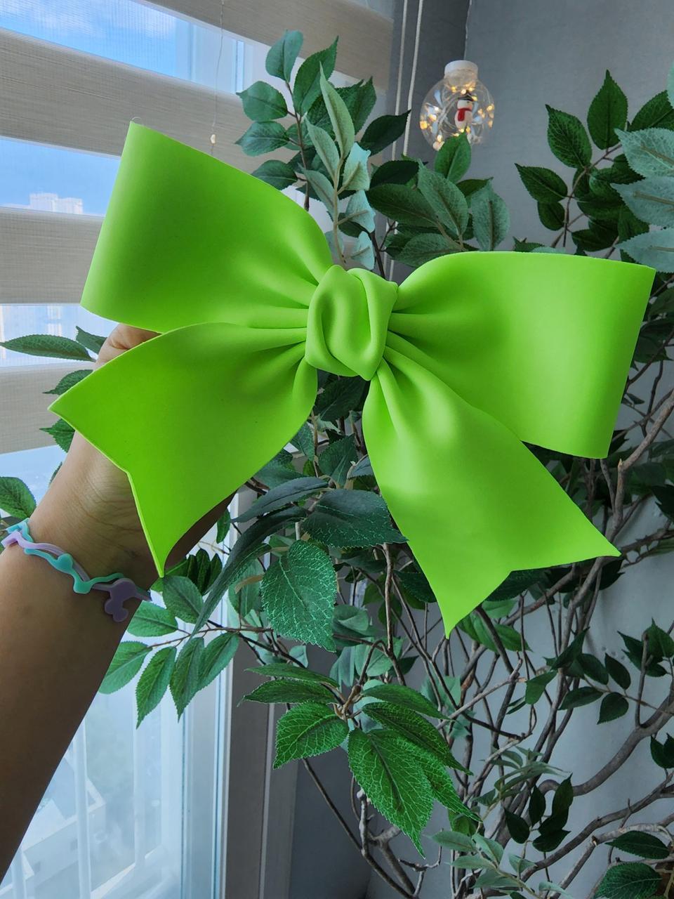 빅리본 자동핀 형광연두