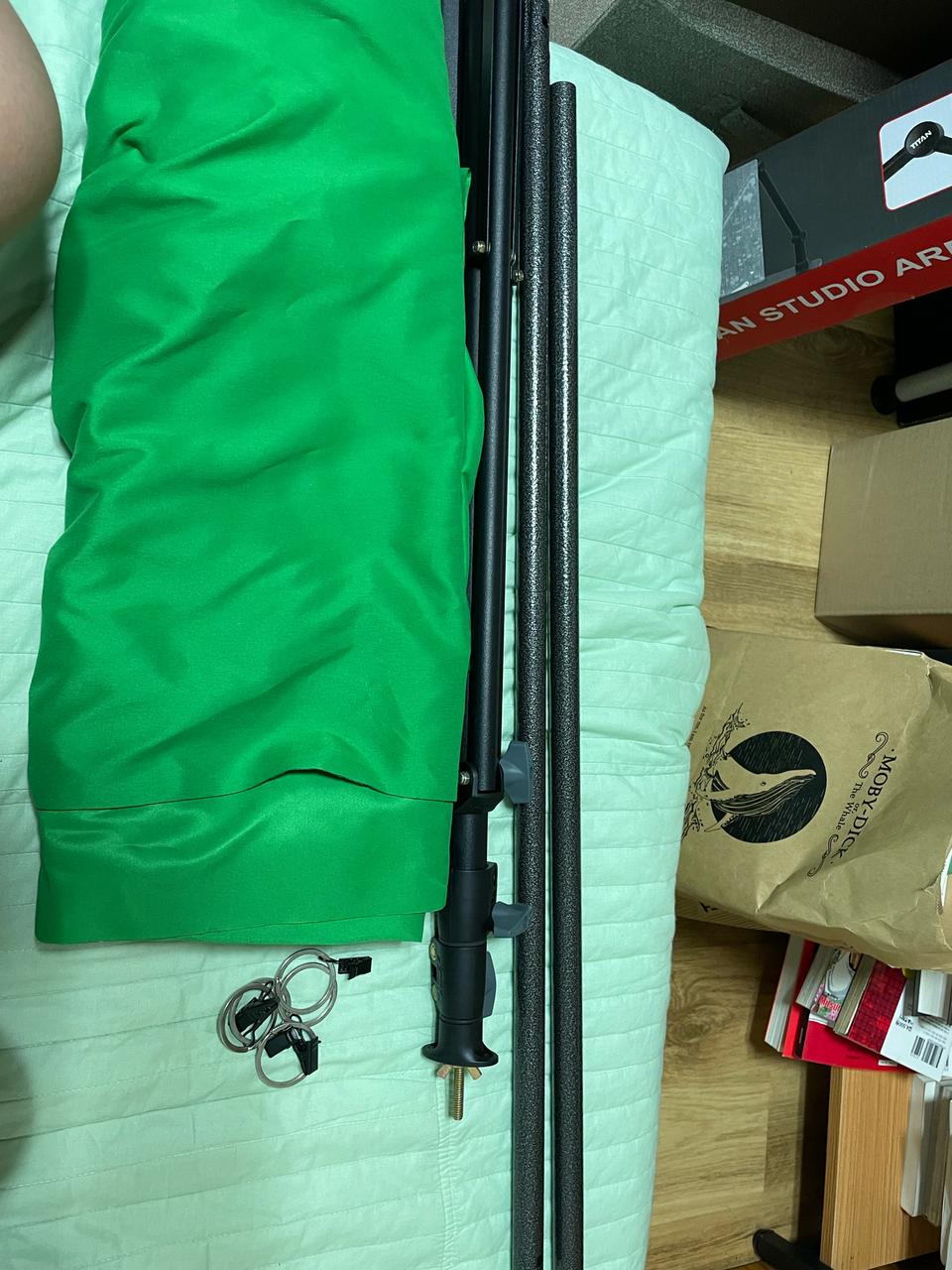 크로마키천&삼각대 팝니다