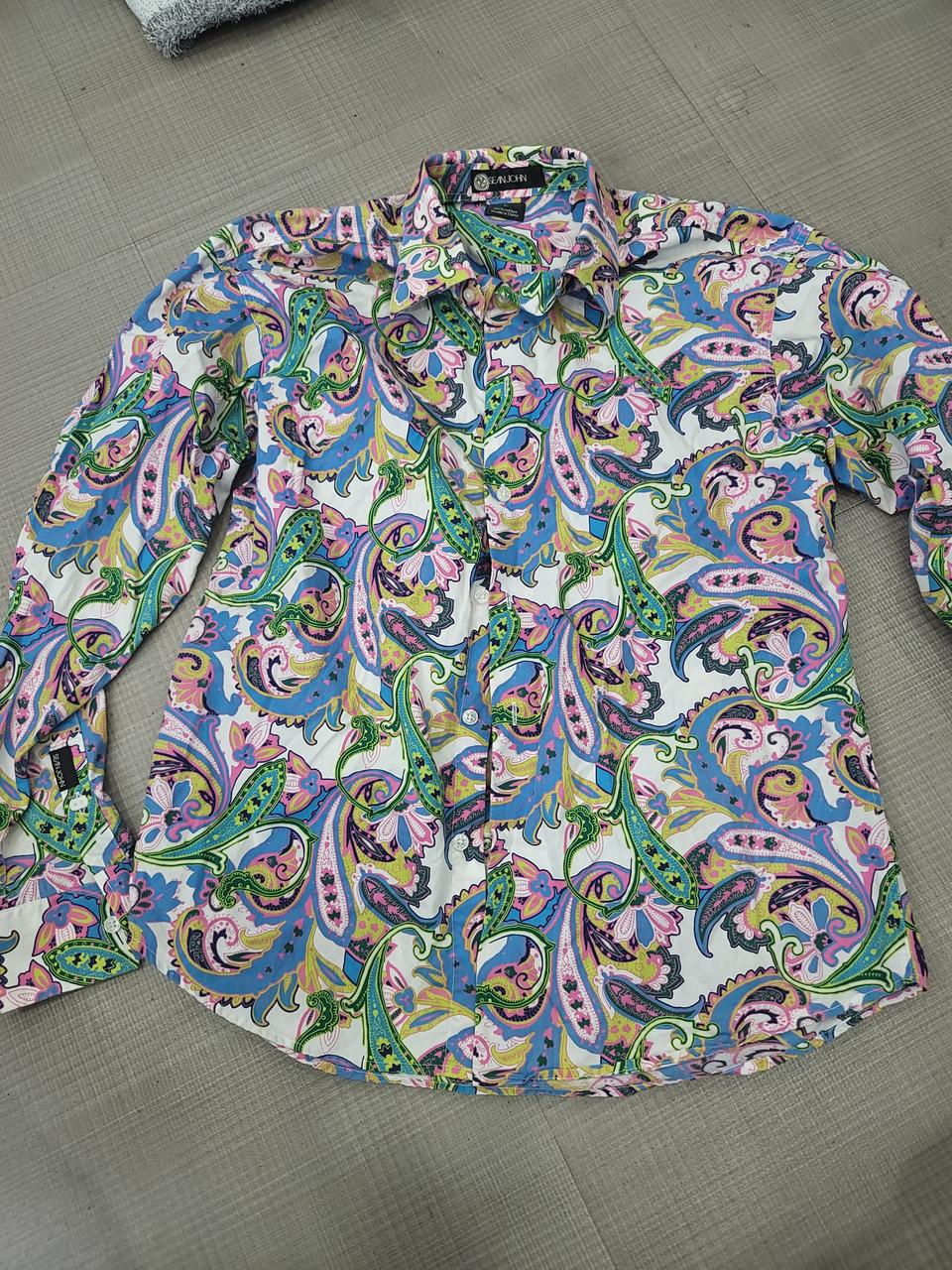 무료배송) 션존 페이즐리 긴팔셔츠 춘추용