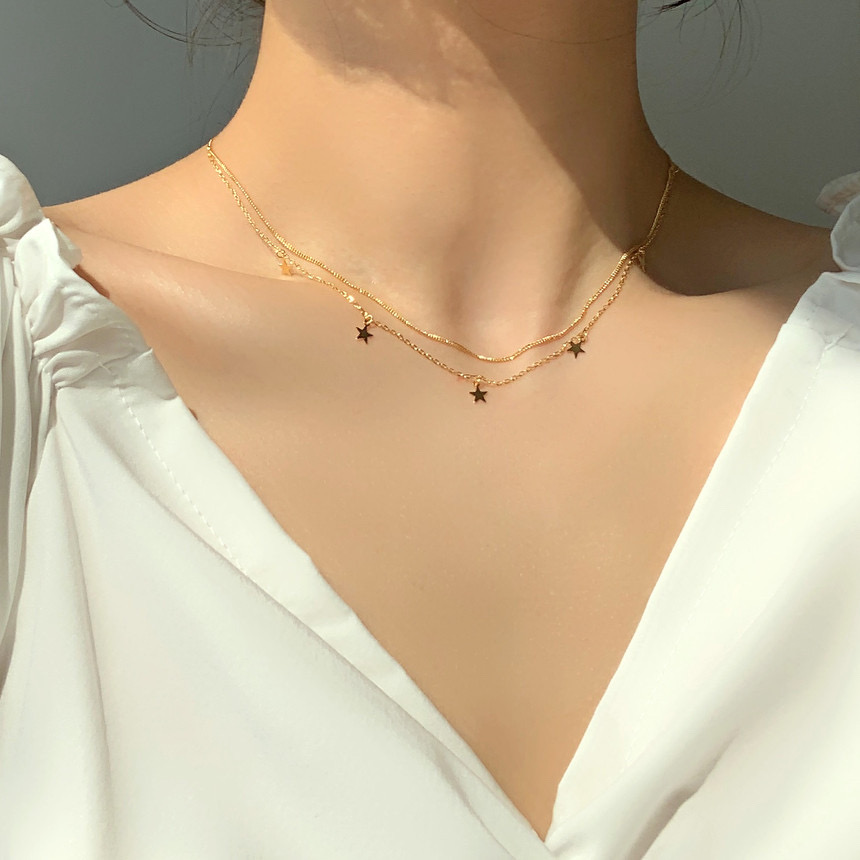 925실버 레이어드목걸이