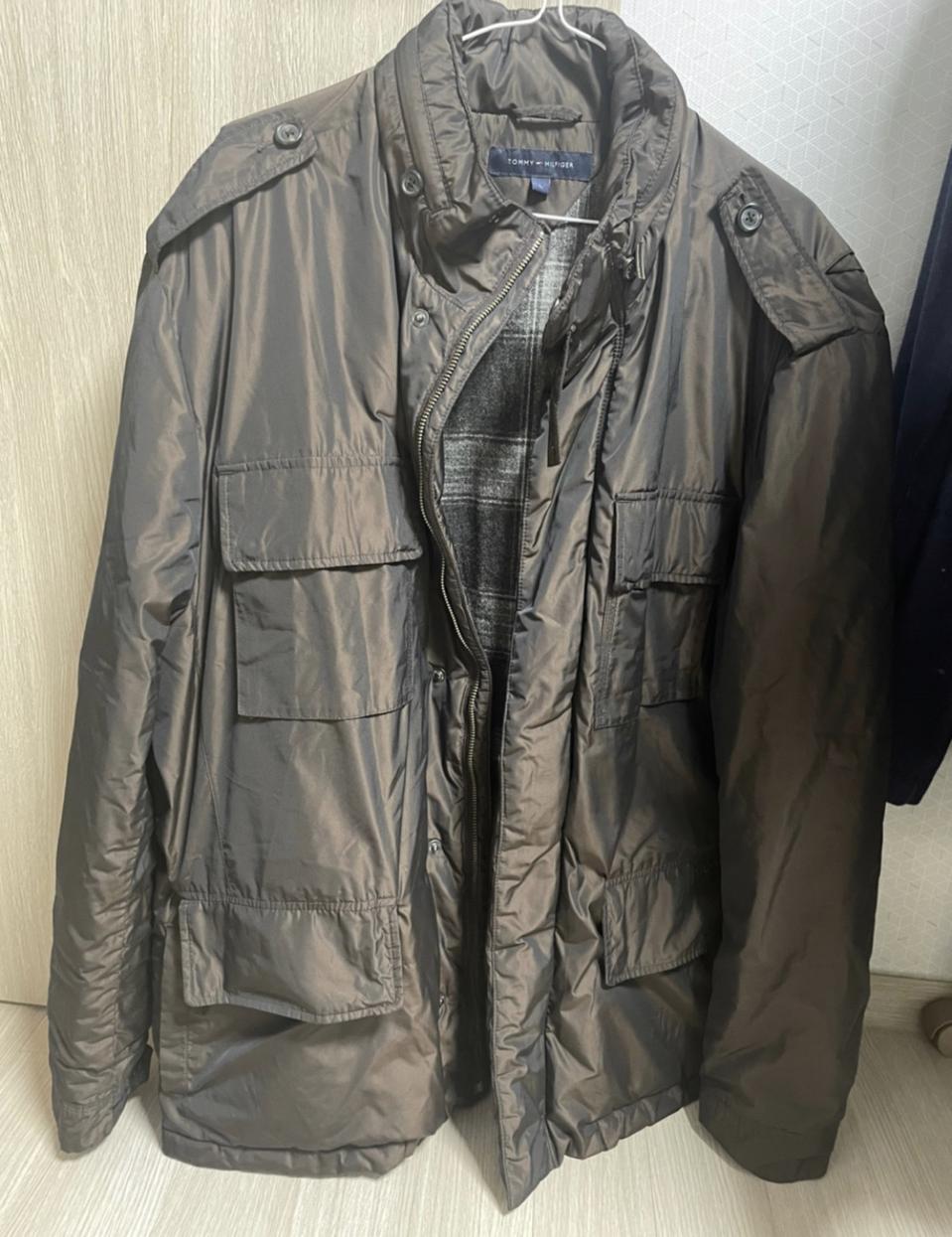 타미힐피거맨 패딩점퍼 라지