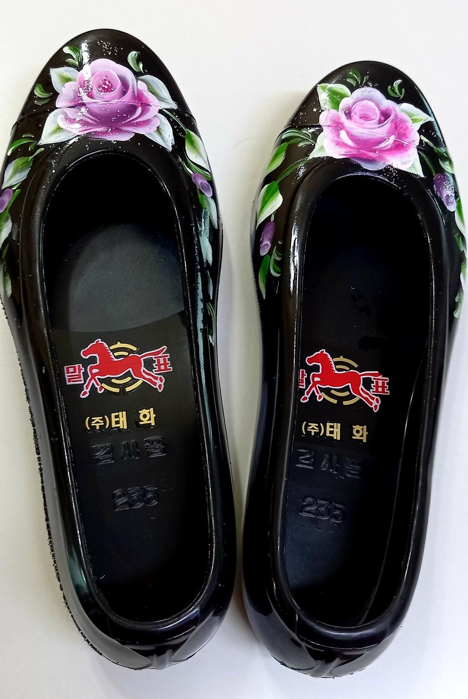 235 분홍장미 고무신