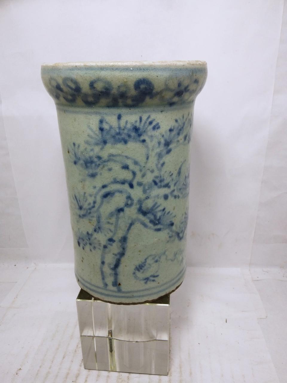 청화백자 도자기 수저통