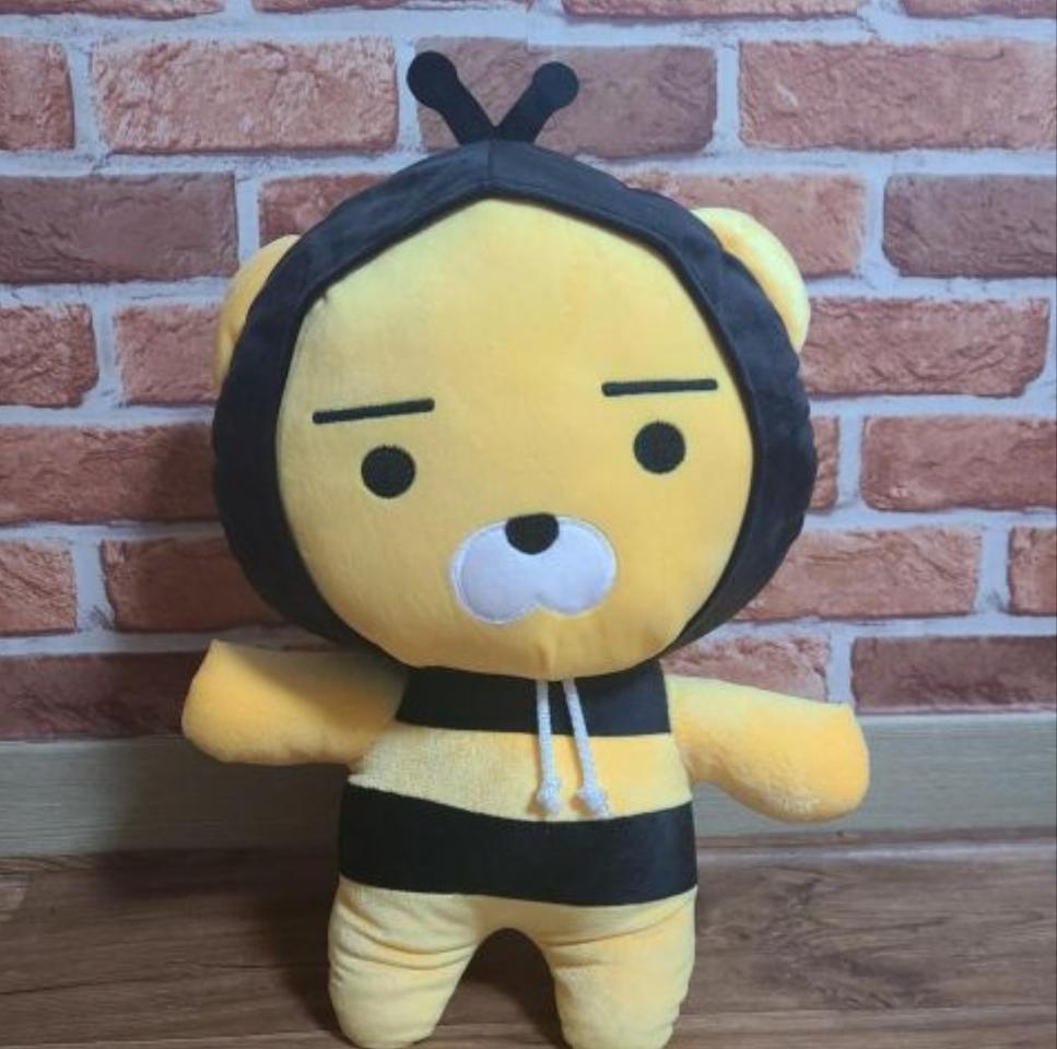카카오프렌즈 ~ 라이언 : 꿀벌후드 (28cm)