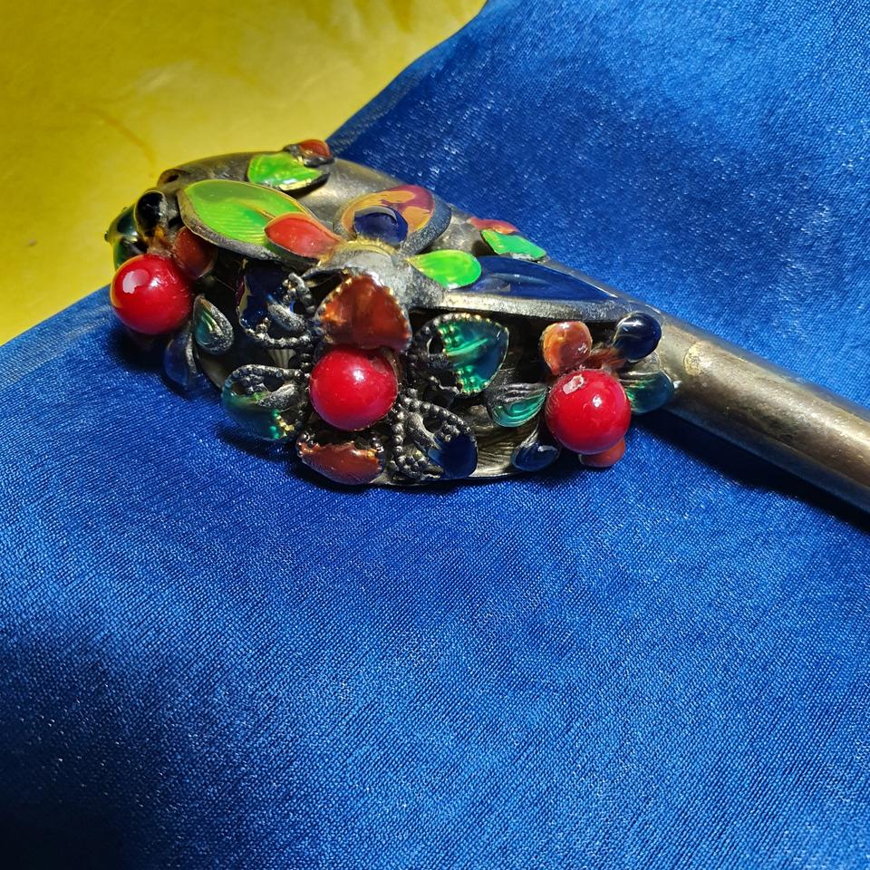 옛날 칠보 은 비녀