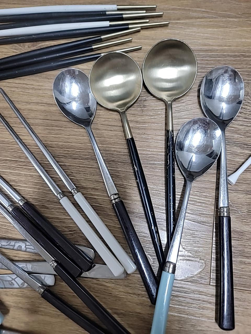 수저,젓가락,수저통 일괄