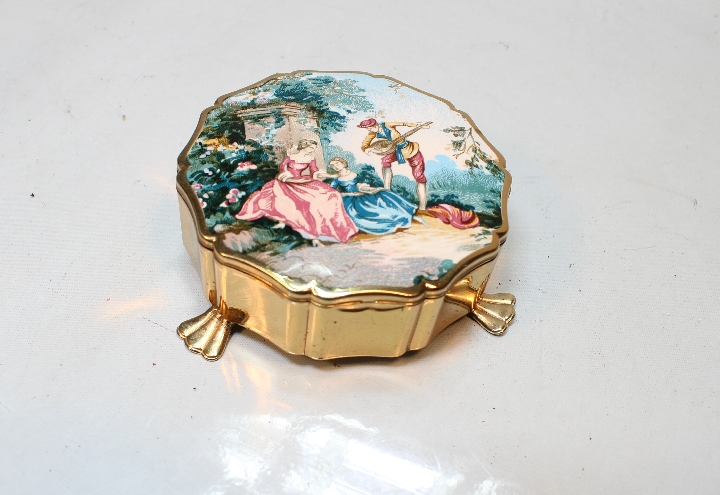 빈티지 프랑스 리모주 아름다운 악세사리 보석함