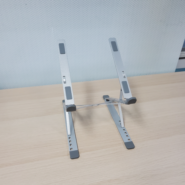 휴대용 접이식 알루미늄 2단 노트북 거치대 받침대 스탠드