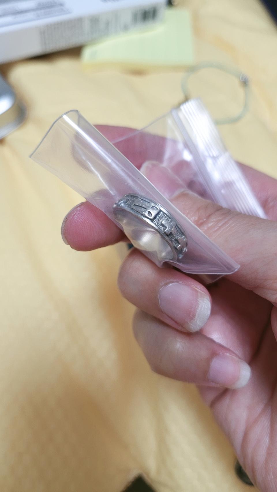 925실버 크롬하츠 스타일 십자가 반지