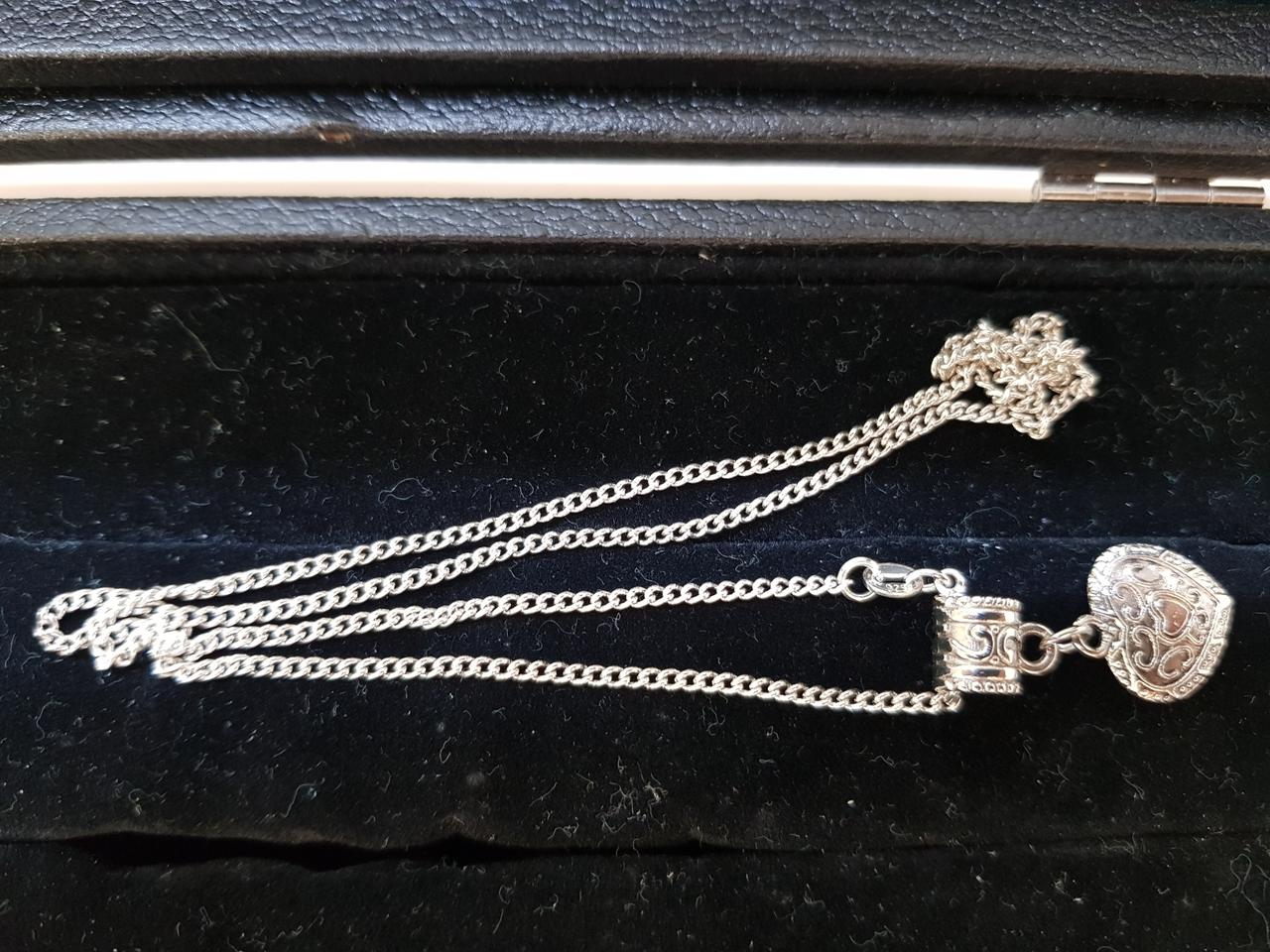 925  은 하트 목걸이