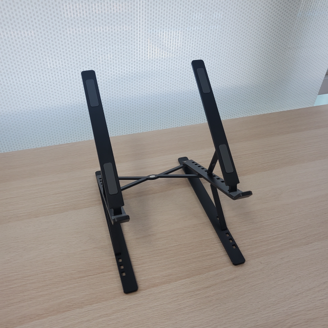 휴대용 접이식 알루미늄 2단 노트북 거치대 받침대 스탠드