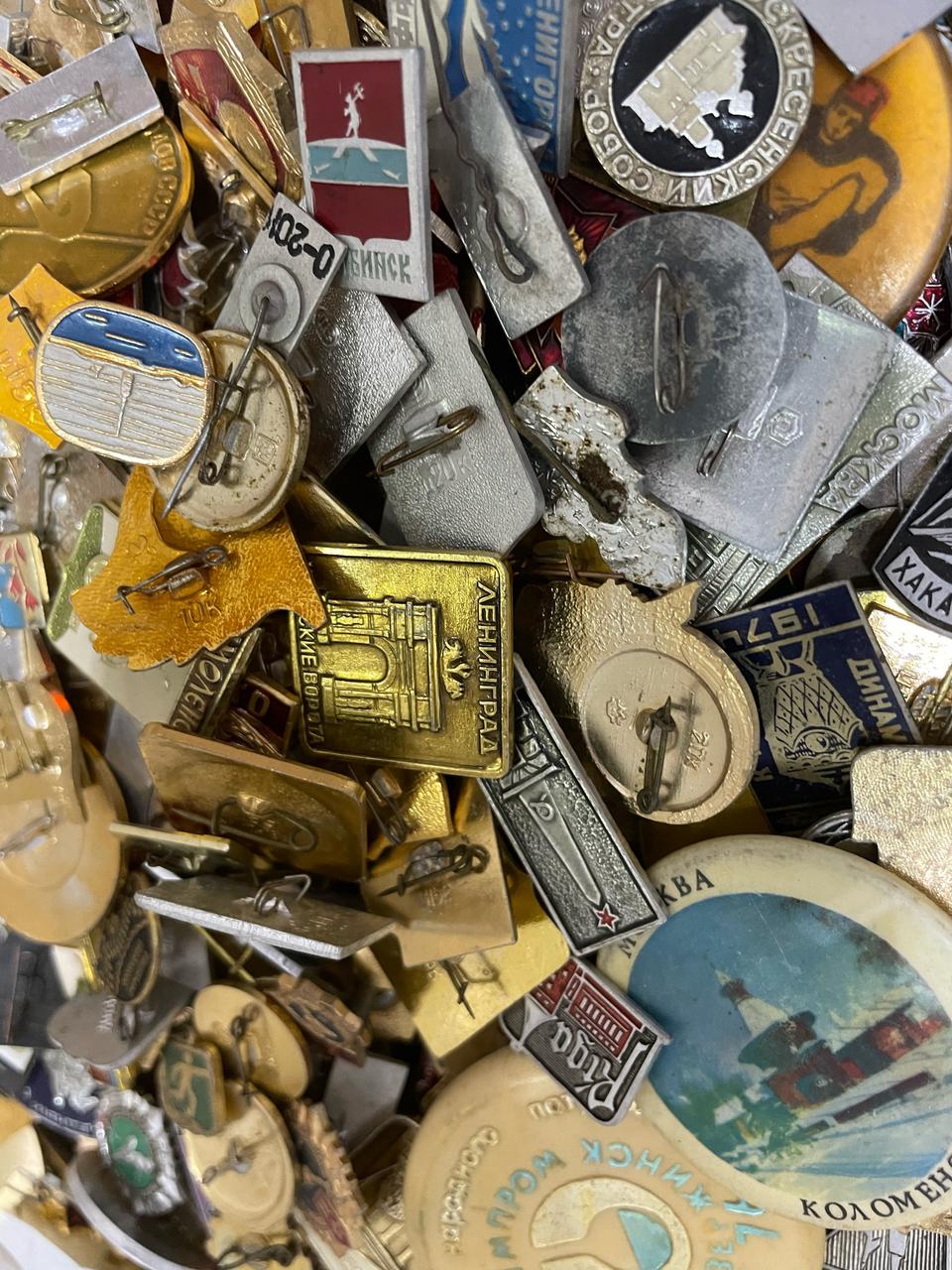 <특가> 구소련 빈티지소품, 뱃지 랜덤 100개 판매