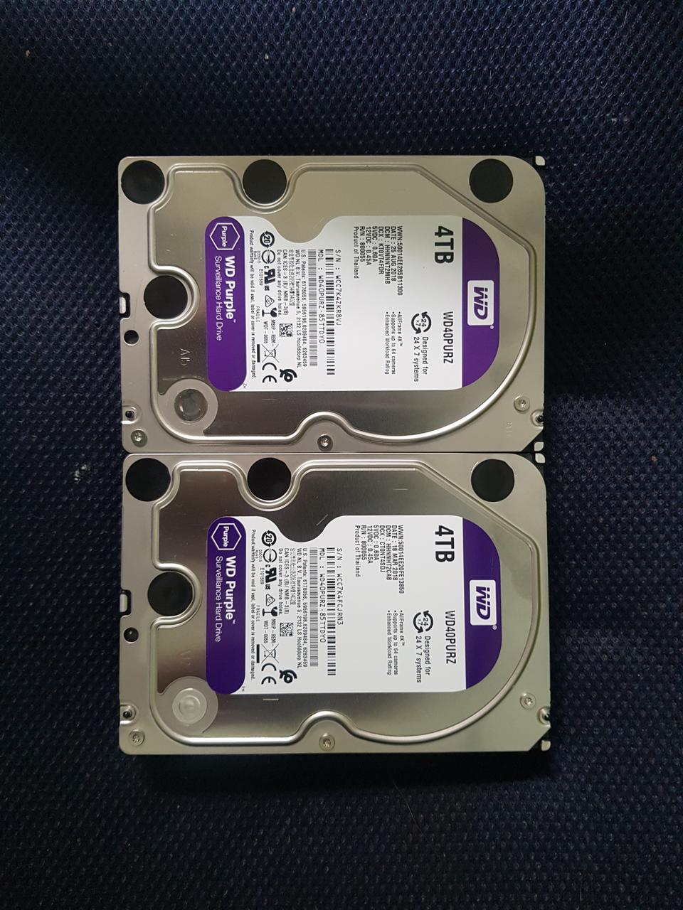 WD 퍼플 wd40purz 신형 4tb 4테라 하드