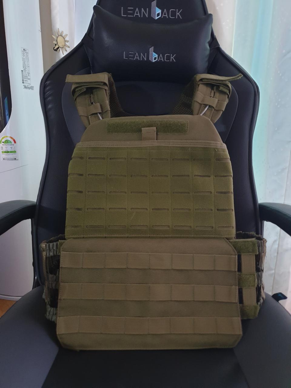 크로스핏 중량조끼 택티컬 진한그린색 플레이트 미포함