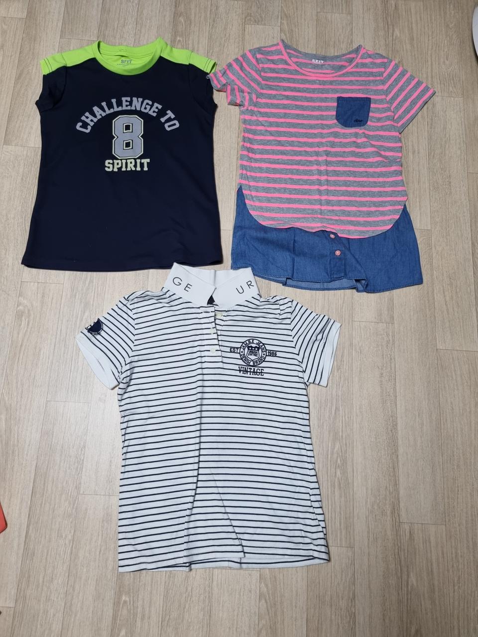 아동155호 반팔티셔츠3장 일괄