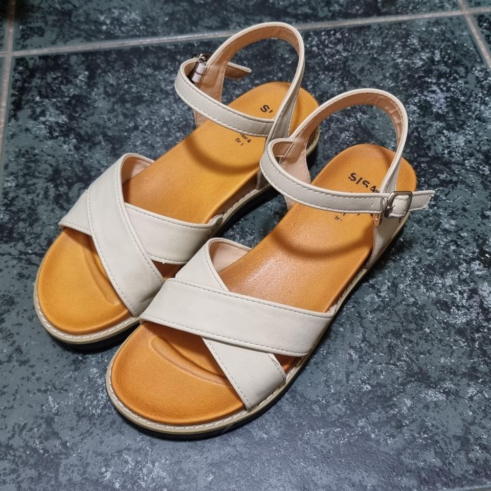 소보제화 앵클스트랩 미들웨지 여성샌들 230 4cm