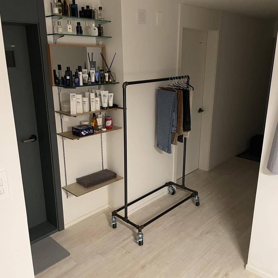 파이프 UFO 행거 원룸 매장