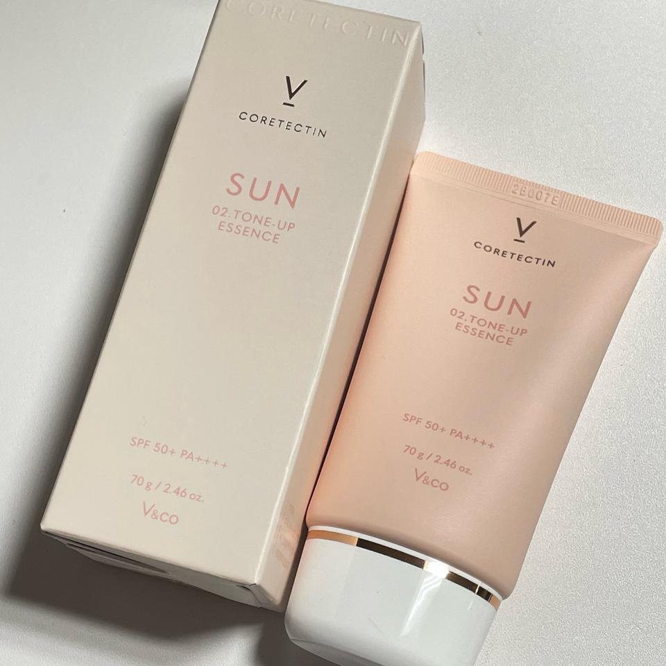 [새상품] 브이 코어텍틴 선 톤업 에센스 자외선 미백 주름 화장품정리중