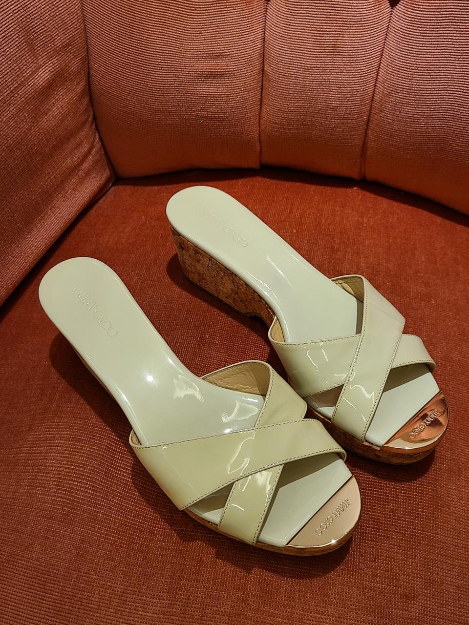 지미추 민트그린 여성 구두 (정품)