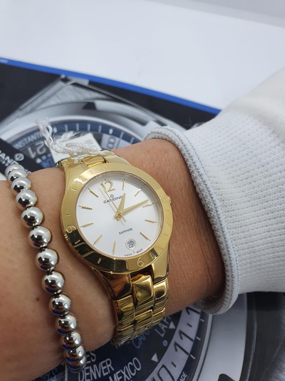 CANDINO CANDINO 올금장 여성용 메탈 시계 /정품