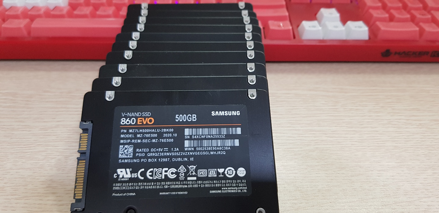 SSD 삼성 860 EVO 500G (25년 4월 A/S)