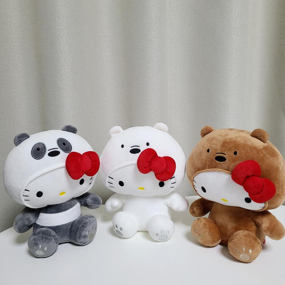 위베어베어스x헬로키티 인형 3종