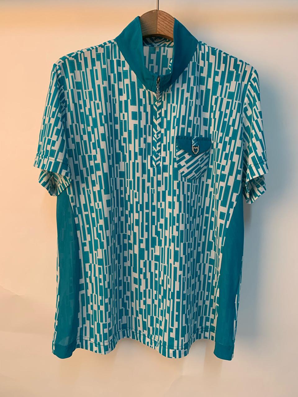 레이온 냉감 티셔츠 빅사이즈 반지퍼