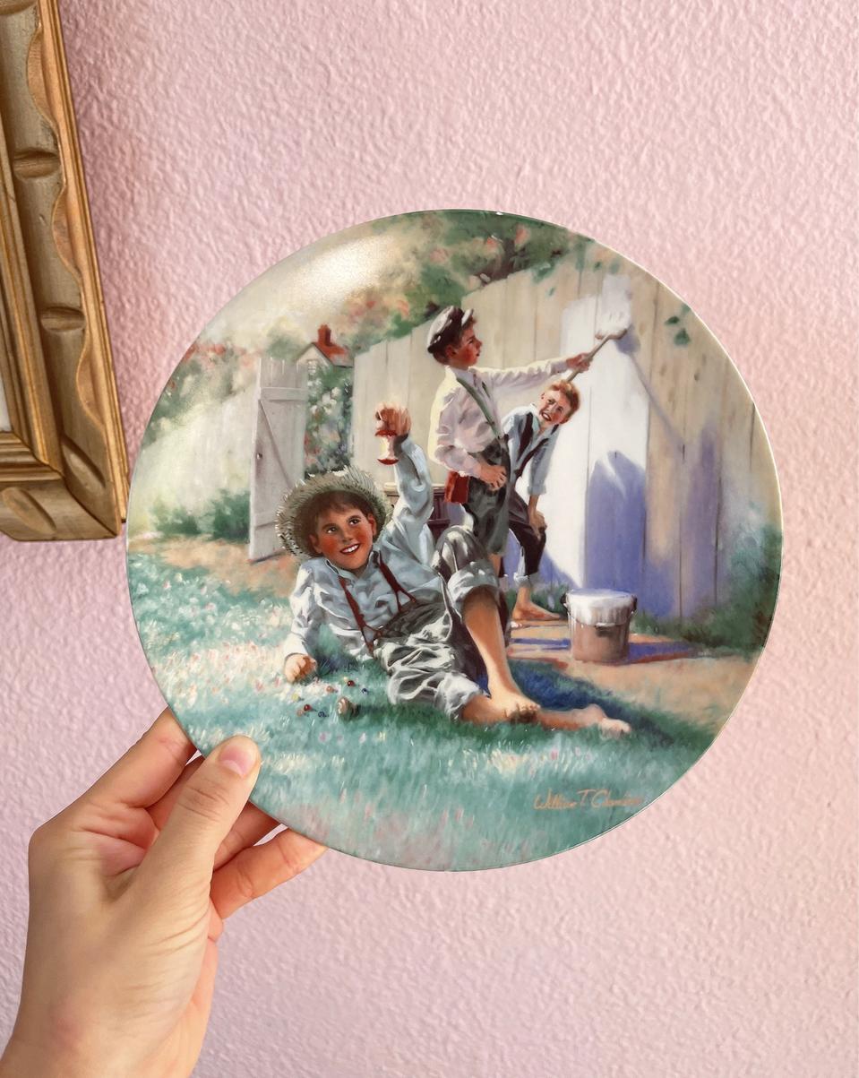 미국 빈티지 장식접시