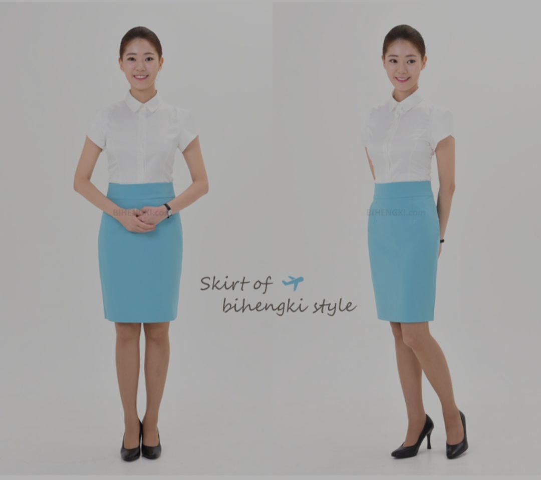 (1번착용) 스커트 치마 정장 하객 면접 승무원 h라인 아나운서