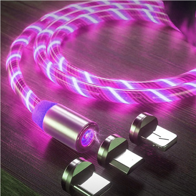 (무배)자석식 폰케이블 레드 /  차량용 가정용