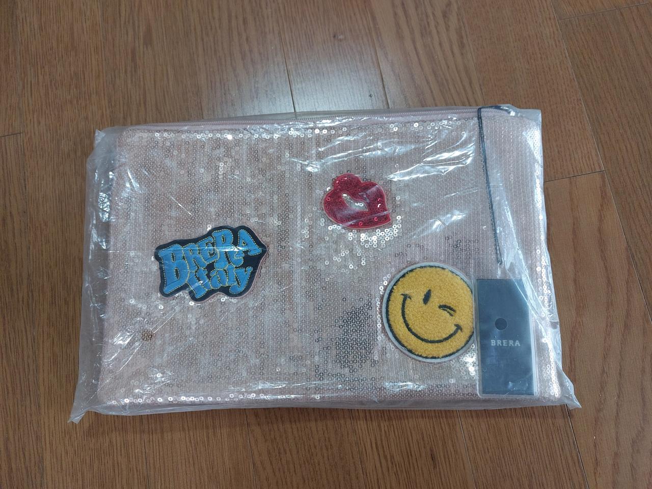 새상품) 브레라 클러치백 로즈골드 칼라 2개