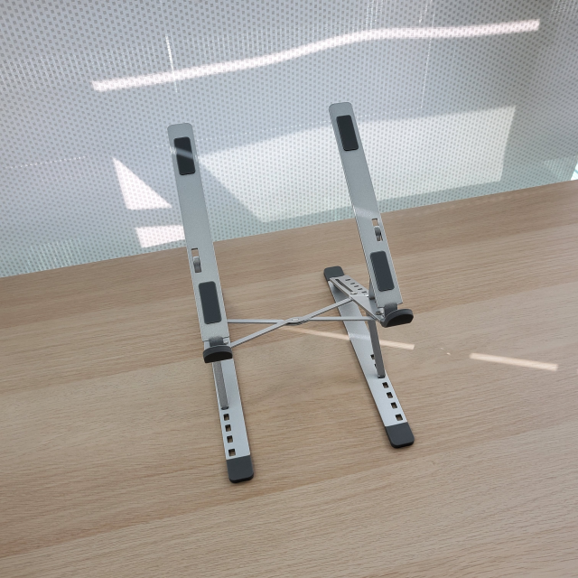 휴대용 접이식 알루미늄 2단 노트북 거치대 받침대 스탠드