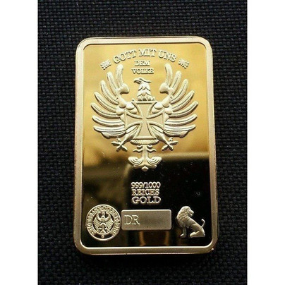 새 24K 독일어 스탈린 GP 1온스 골드바 황금 금괴 소장 전시 선물
