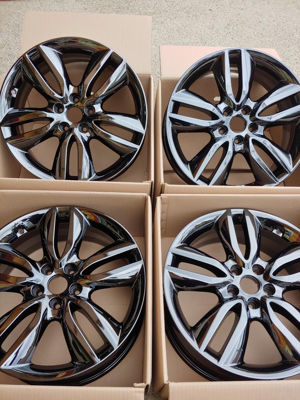 싼타페DM 19인치휠 순정휠 블랙크롬 정읍 군산 익산 전주휠