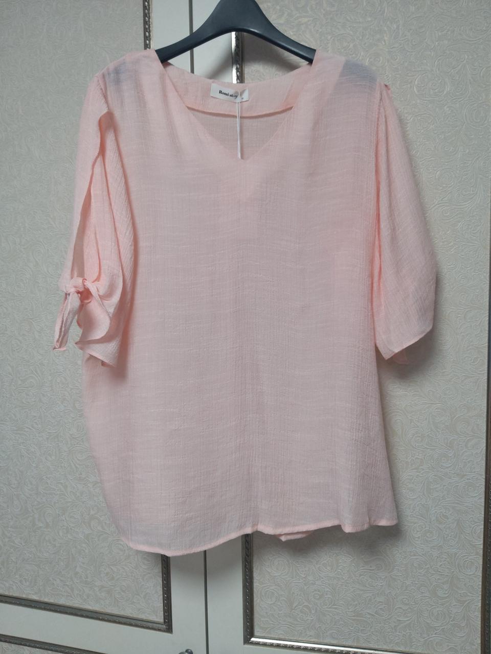 브이넥 시스루 블라우스(77~88)