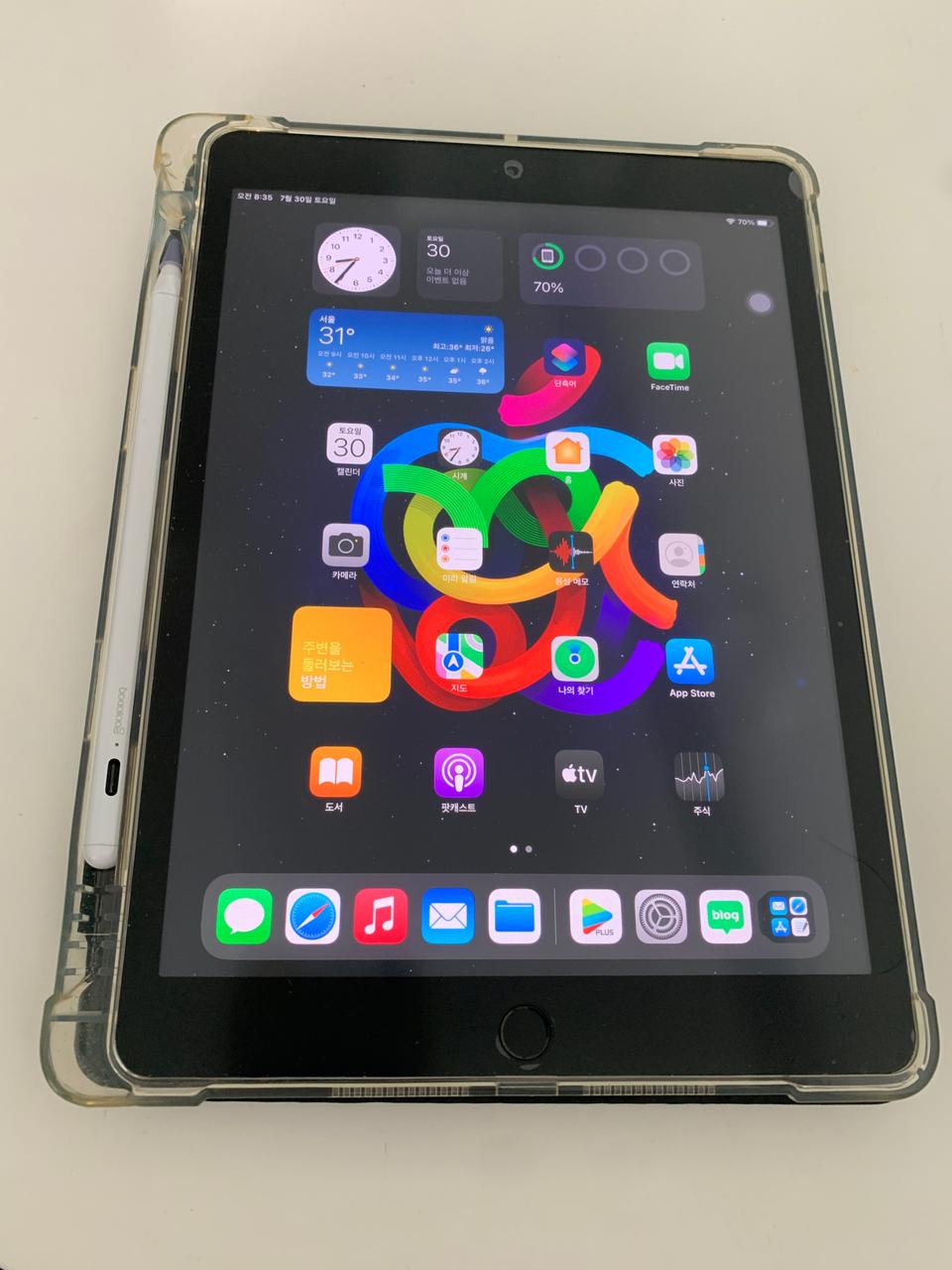 아이패드 7세대 128gb wifi 짭플펜슬 케이스