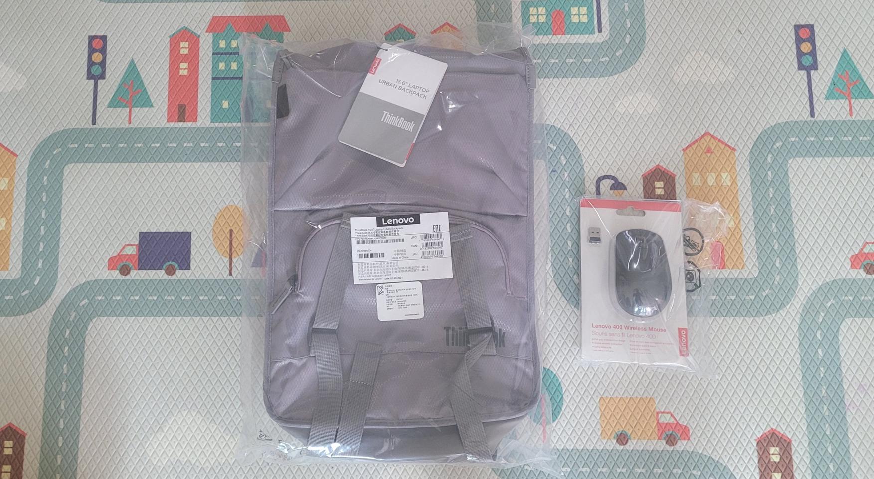 레노버 어반백팩, 무선마우스 판매합니다 (미개봉)