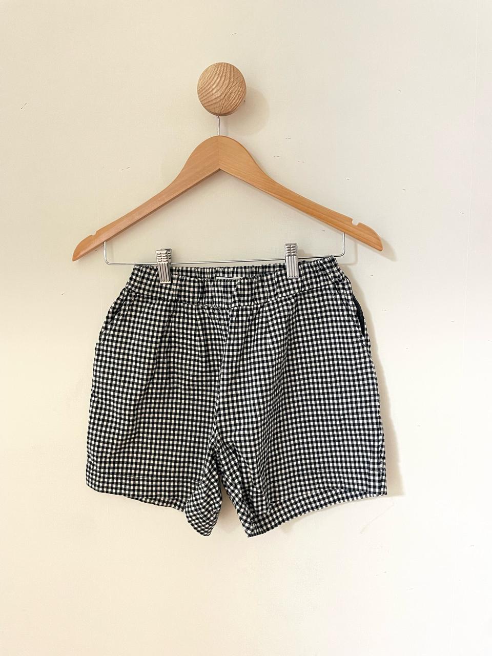 고방 체크 반바지