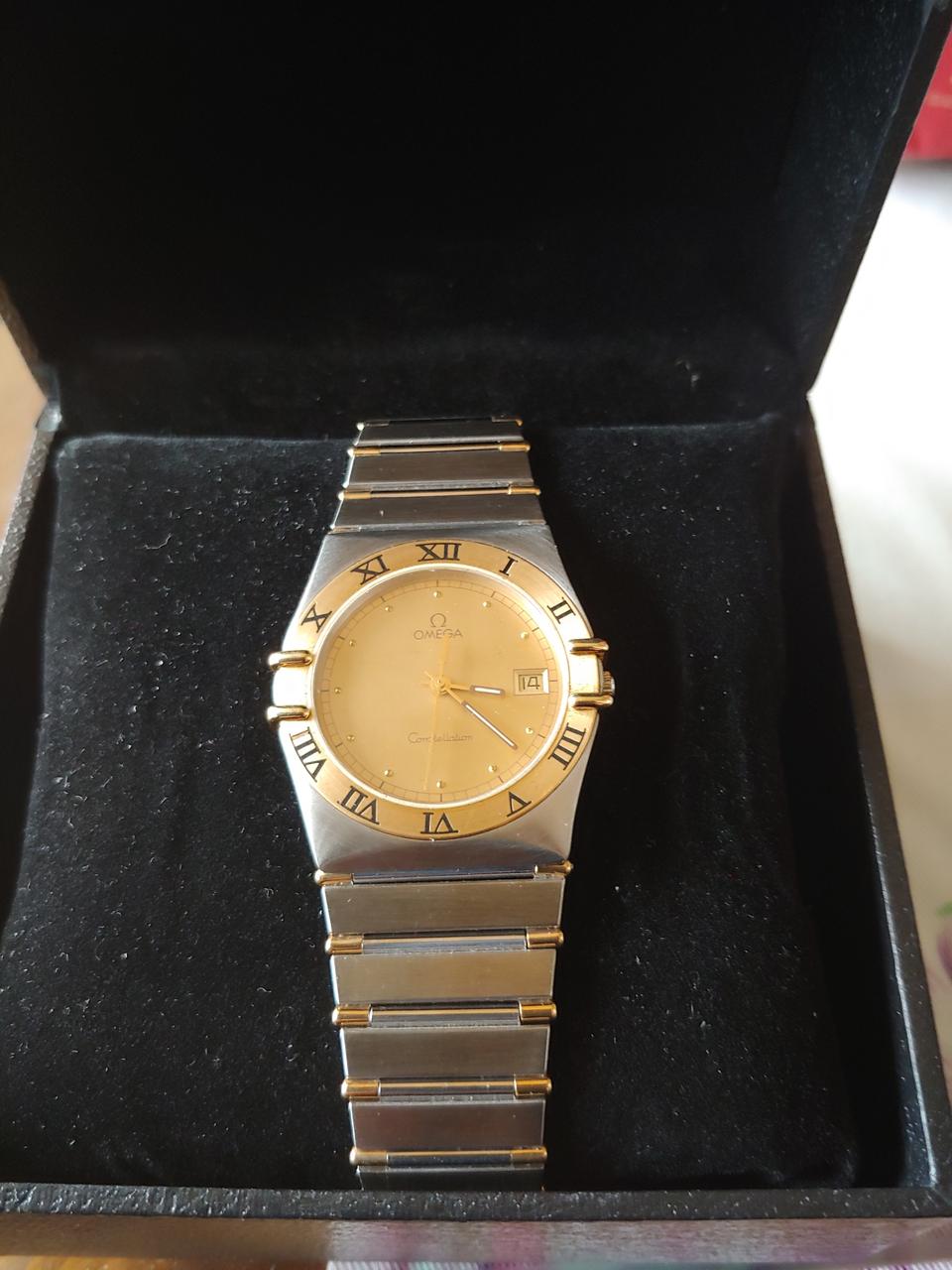 오메가 시계 컨스틸레이션 쿼츠18k 100%정품