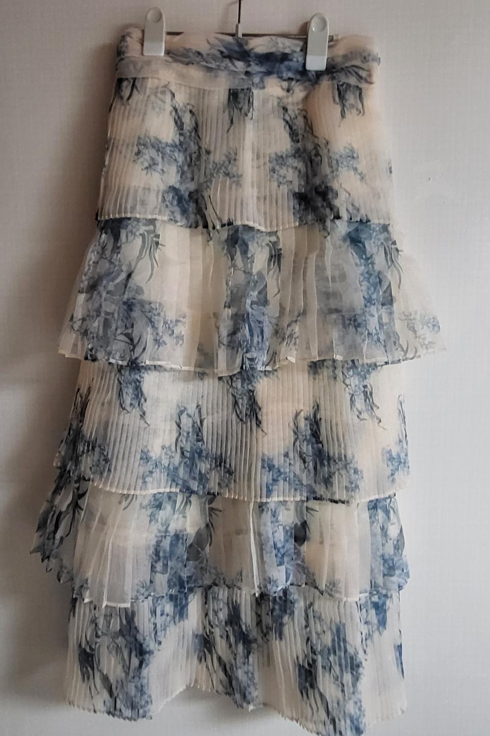 고급오간자 롱스커트