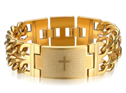 십자가 팔찌 골드 실버 남자 여자 남성 여성