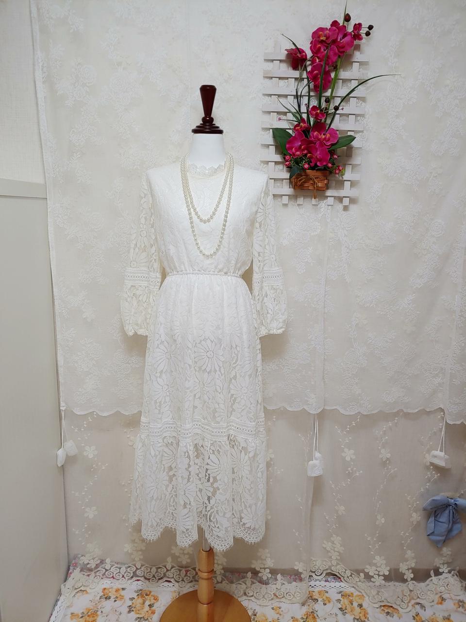 고퀄리티 레이스 스칼럽 원피스 텍새상품 55