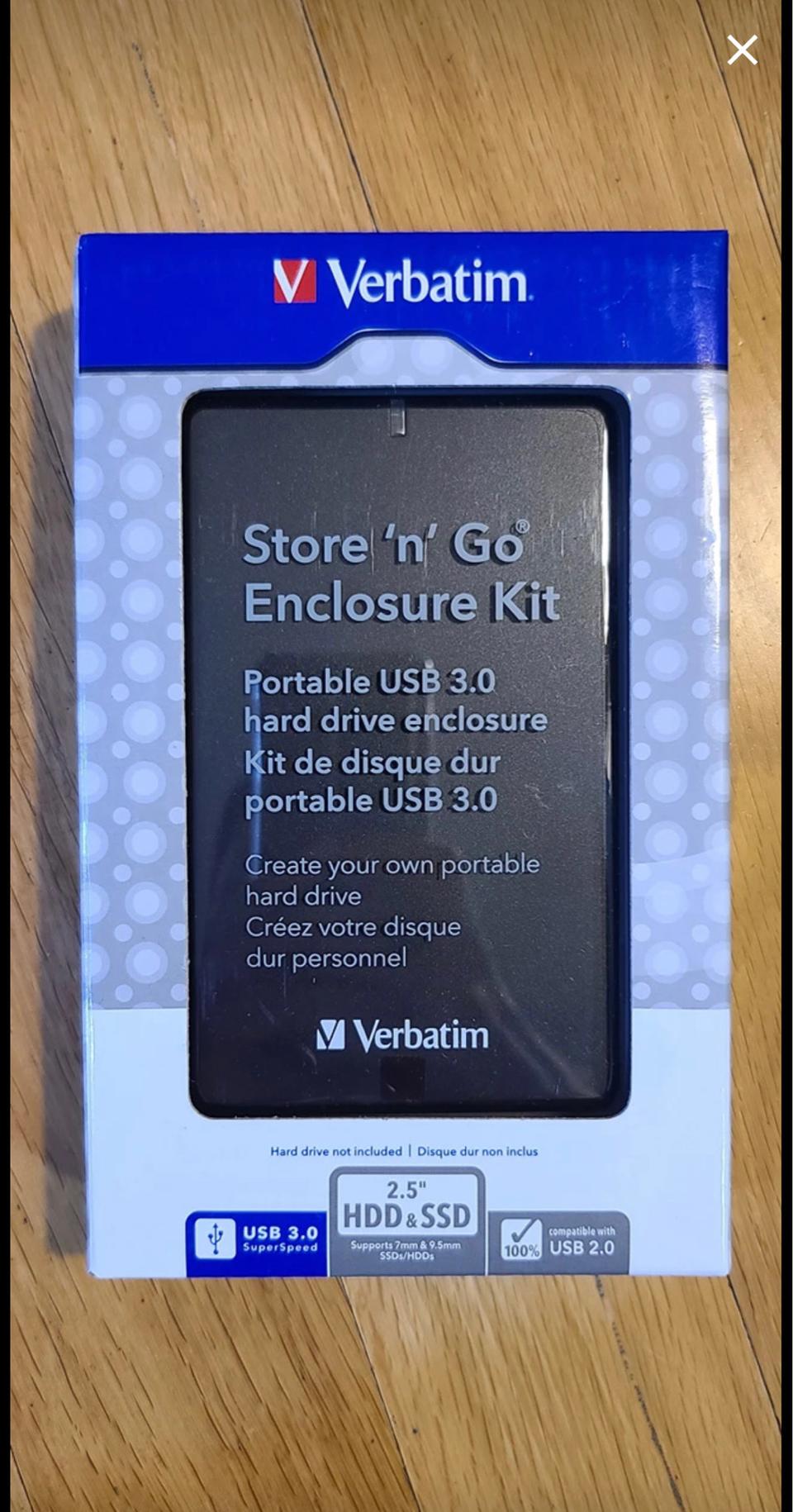 버바팀 2.5 외장하드케이스 USB 3.0