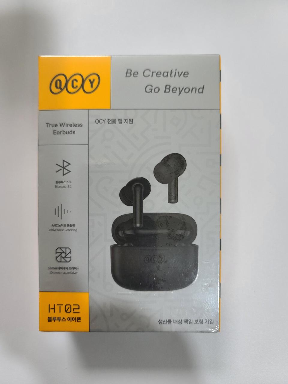 qcy ht02 노이즈캔슬링 블루투스 이어폰 미개봉 새제품
