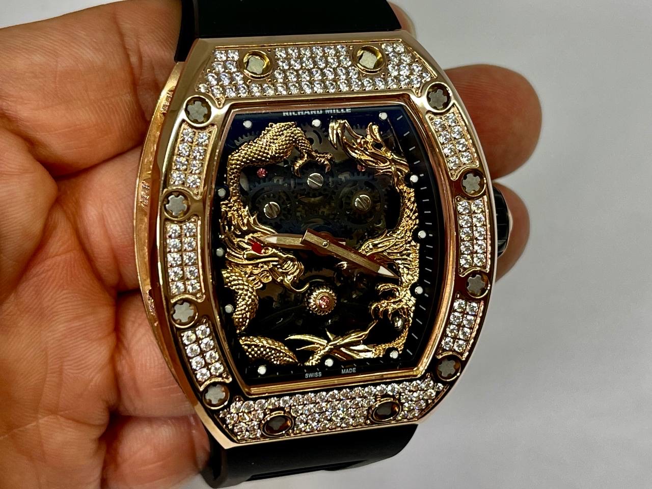 리차드밀 RM057 한정판 성룡 Drangon 풀다이아몬드 시계