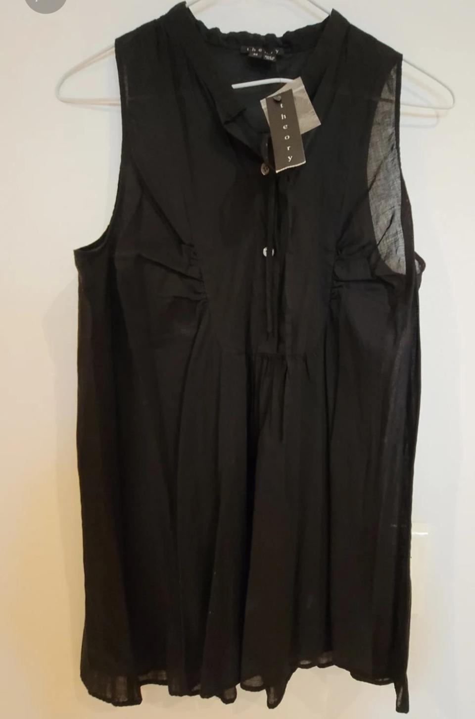 새물건:) 띠오리  블랙 민소매 블라우스 M(55-66)